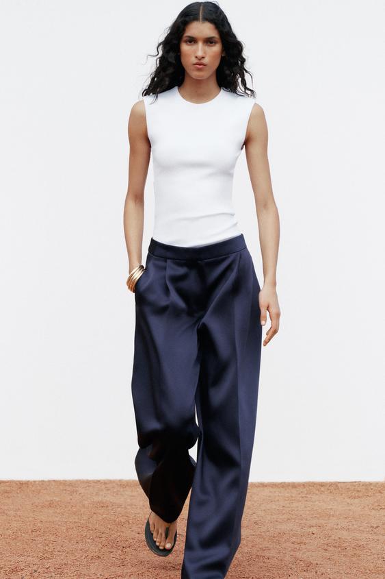 TOP SANS MANCHES - Blanc de Zara - Image 0