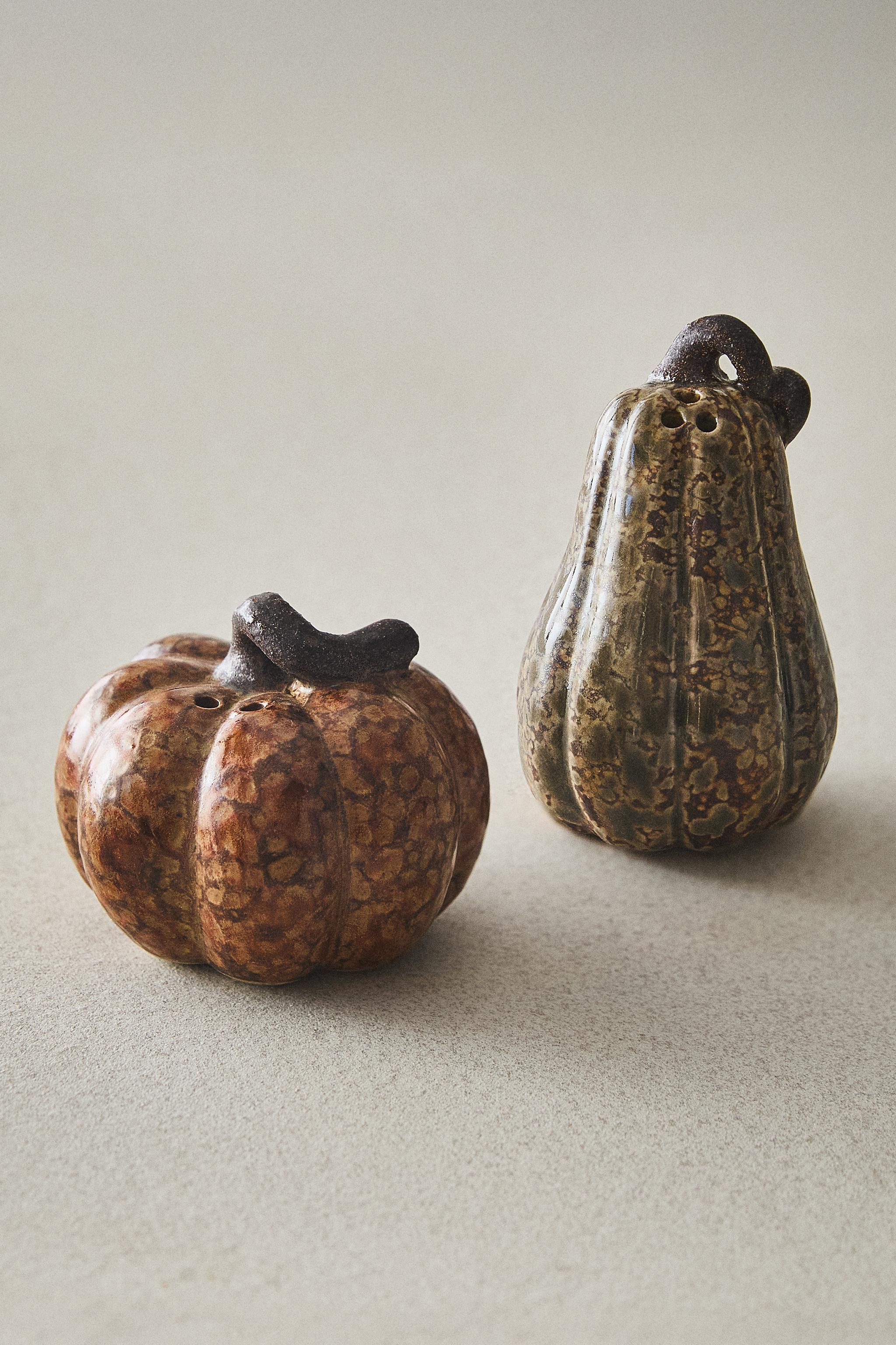 SET SALIÈRE ET POIVRIÈRE CITROUILLES