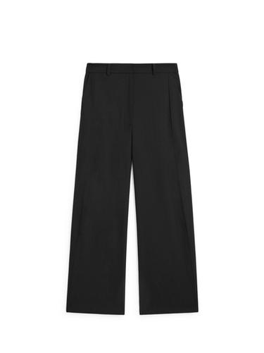 Pantalon laine coutures apparentes - Noir de Zara