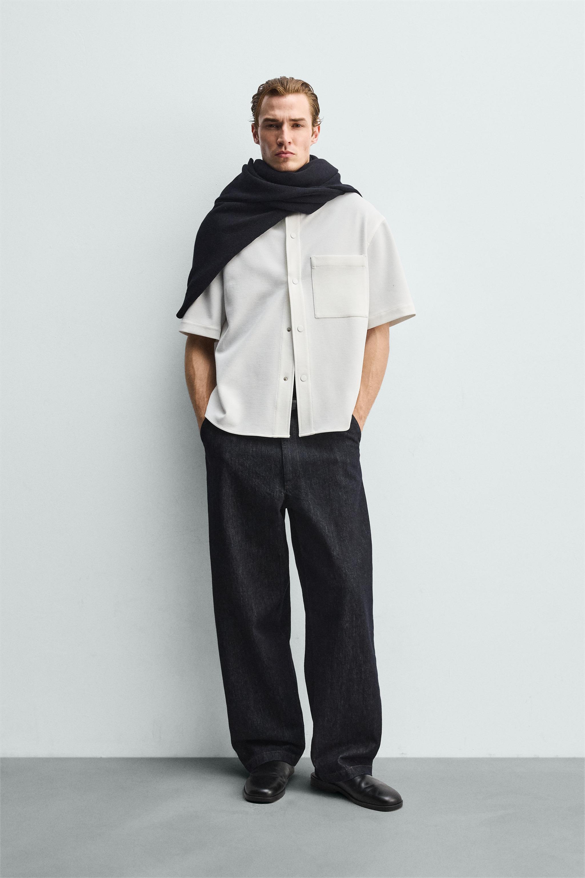 NON-IRON COMFORT OVERSHIRT - Oyster-white | ZARA United States
