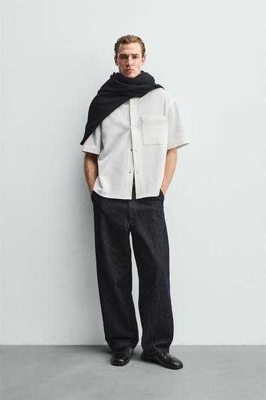 COMFORT NON-IRON OVERSHIRT - Oyster-white by Zara - Image 0