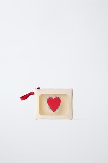 VALENTINE'S DAY TOILETRY BAG - Ecru White by Zara - Image 0