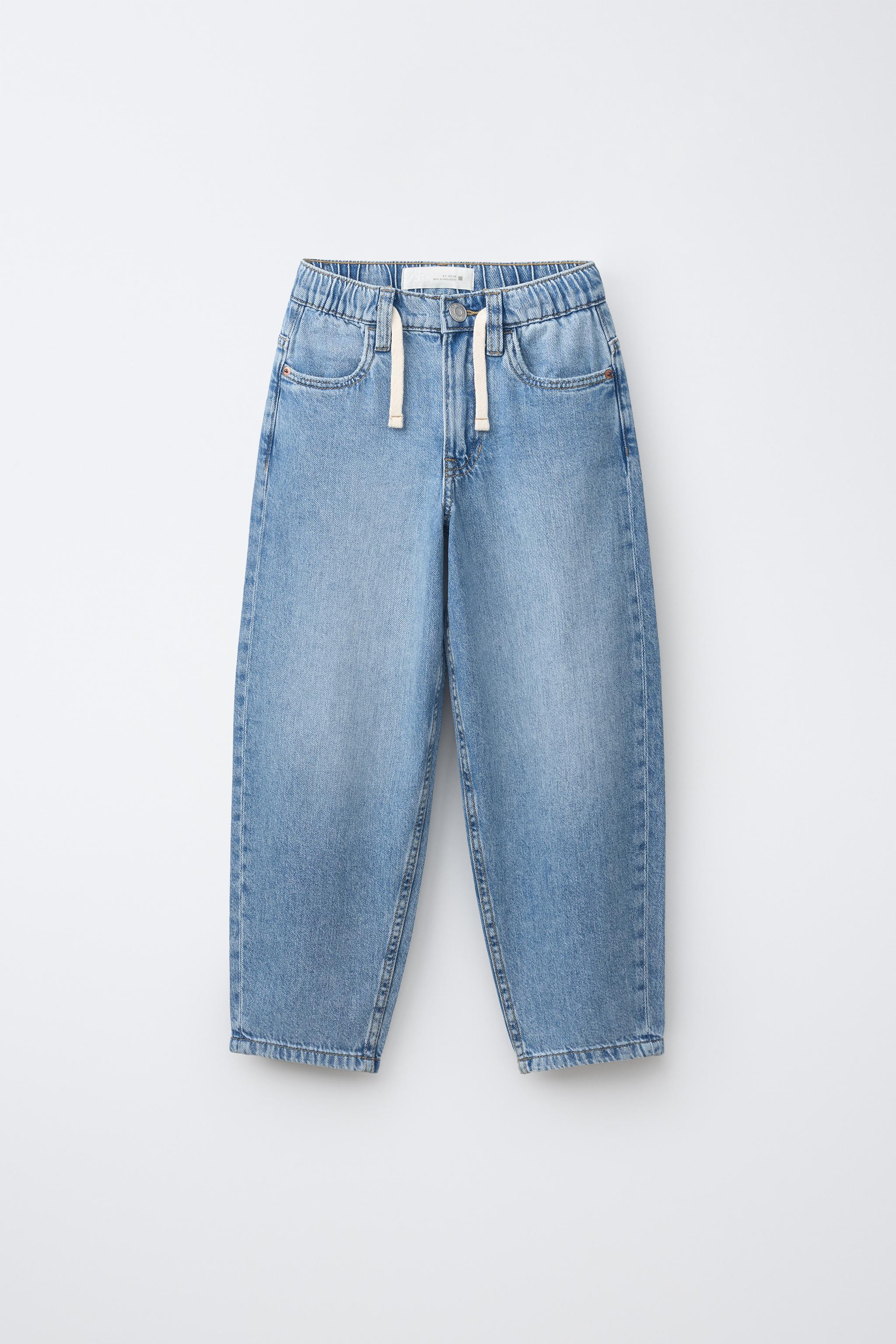 Детские джинсы Zara BAGGY BALLOON JEANS WITH DRAWSTRING