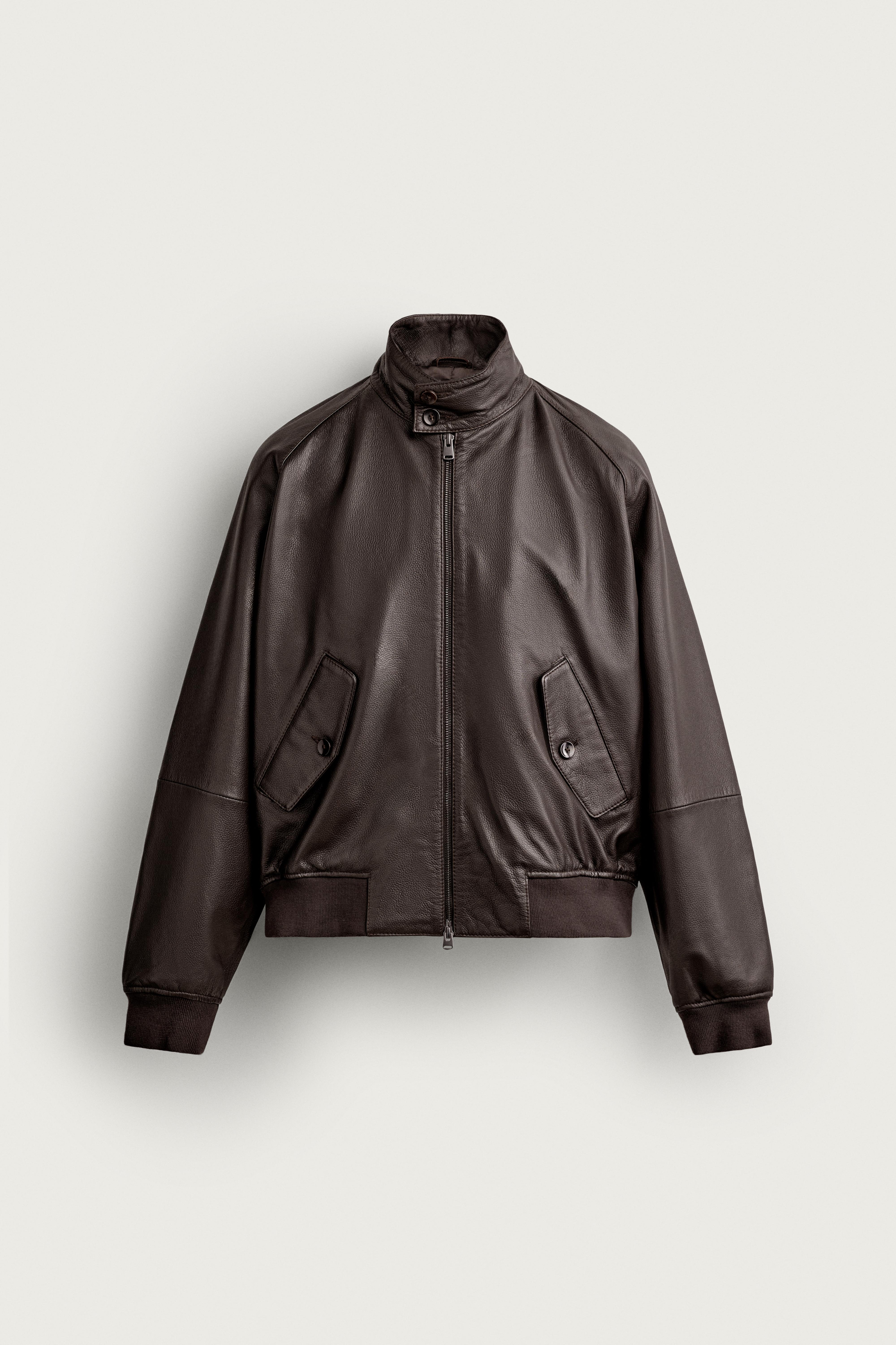 LEATHER RELAXED-FIT JACKET