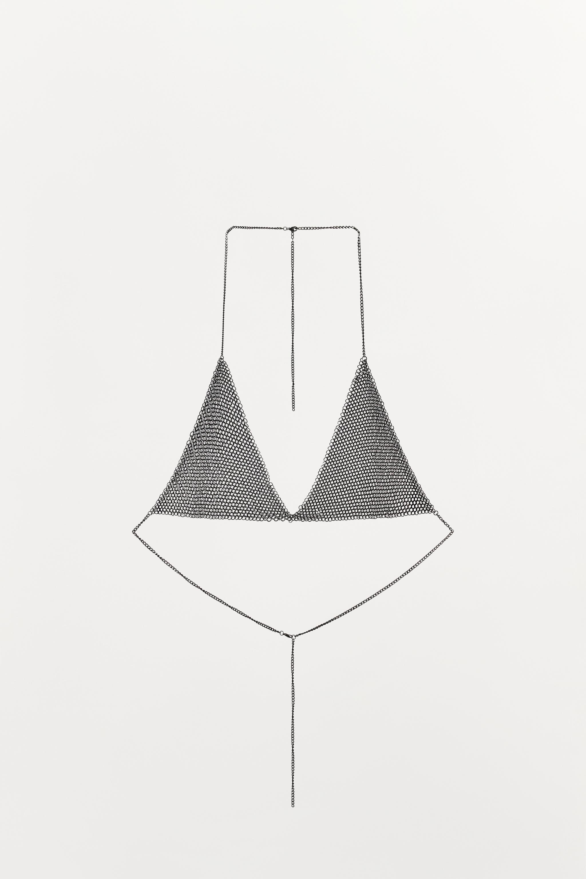CHAIN TRIANGLE BRA