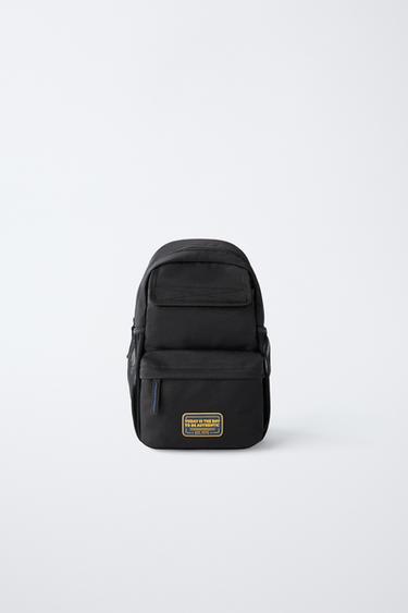 MOCHILA BANDOLERA MULTIBOLSILLOS - Negro de Zara - Imagen 0