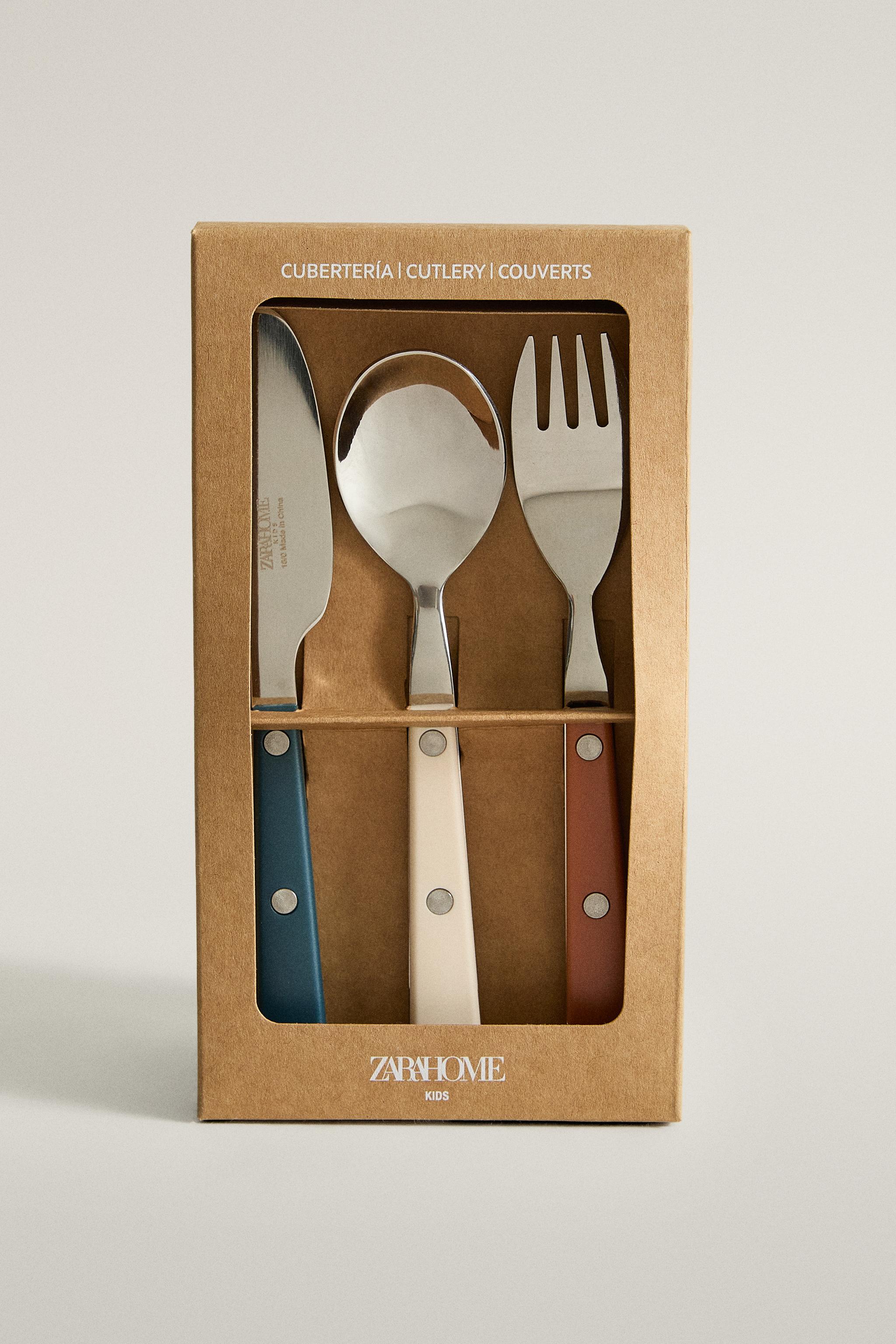 KIDS WARM-TONE FLATWARE SET (SET OF 3)
