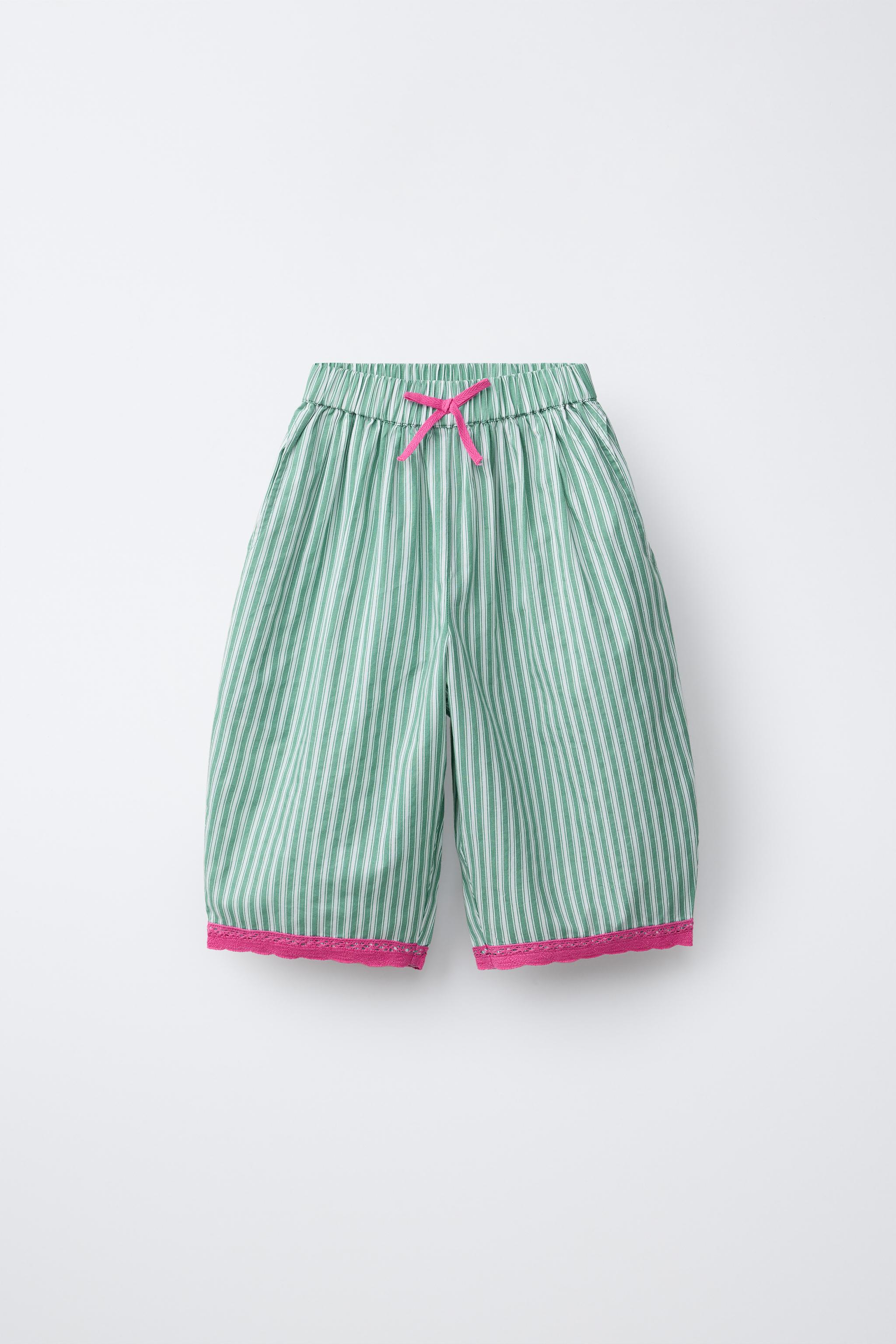 STRIPED BALLOON PANTS