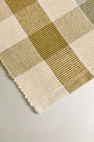 SET DE TABLE CÔTELÉ À CARREAUX - Bleu de Zara - Image 2