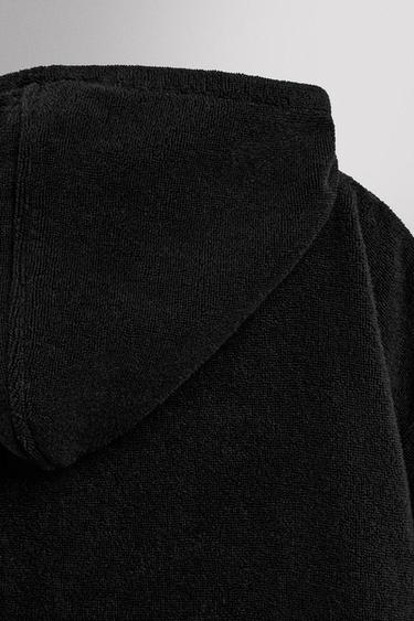 SURF TOWELLING PONCHO - Black by Zara - Image 7