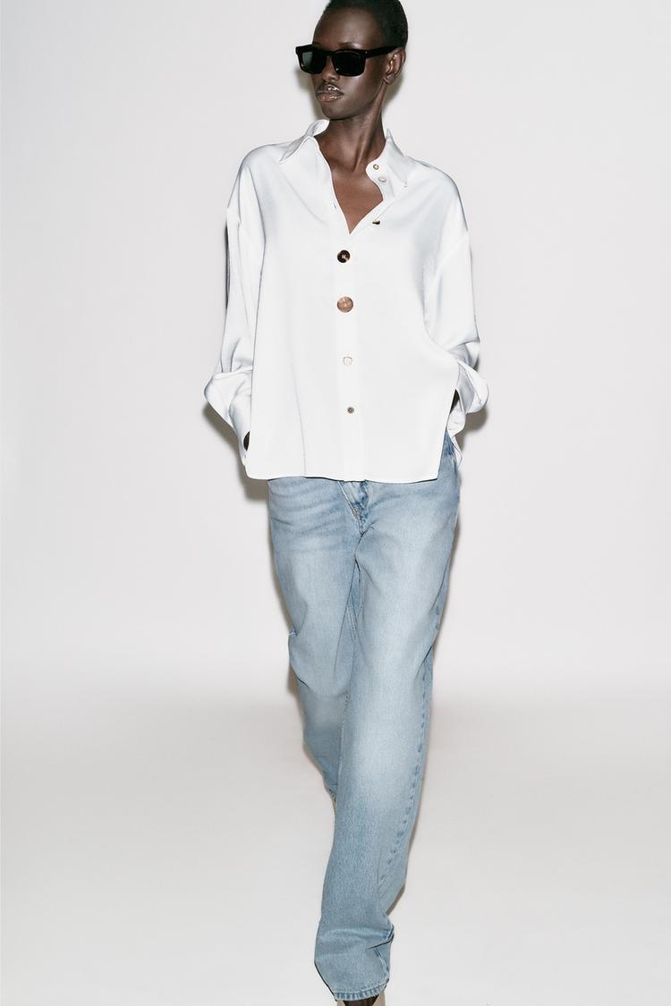 Camisas Blancas Ver Camisas De Mujer De Zara La Camisa Con Lazada
