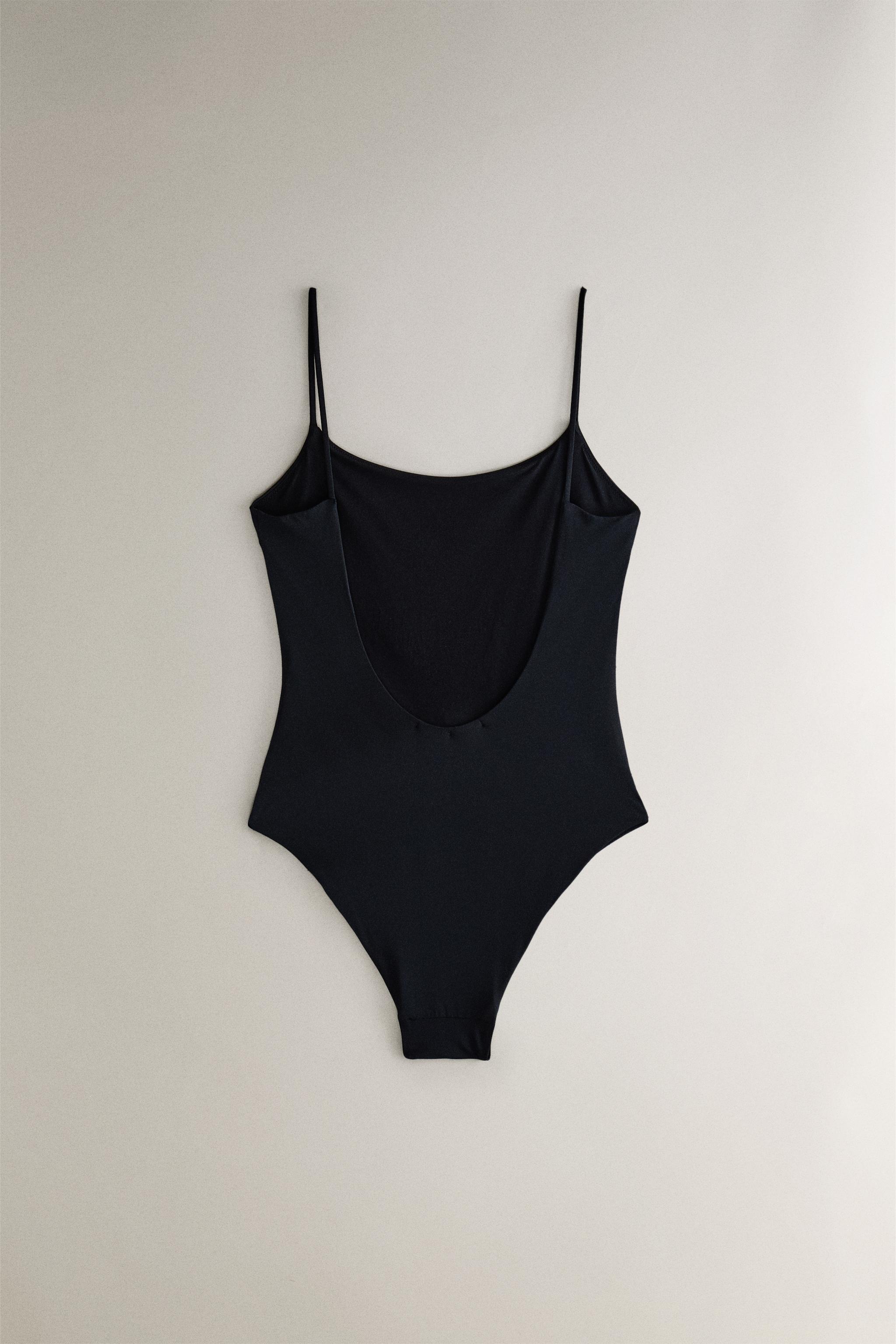ZARA  コントラスト ストラップ ビーチ スイムウェア バックストラップ 無地柄 ビーチ スイムウェア | Zara Home 日本