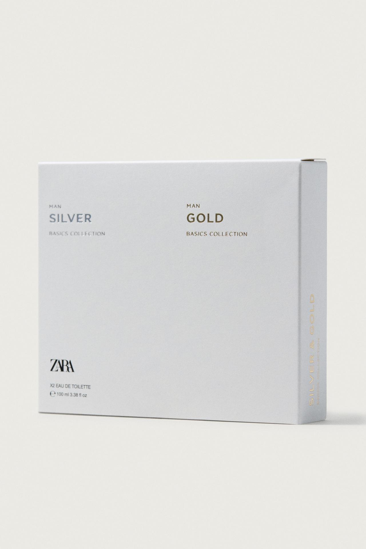 SILVER MAN GOLD EAU DE TOILETTE 100 ML + 100 ML (3.38 FL. OZ) — TINTED LEATHER