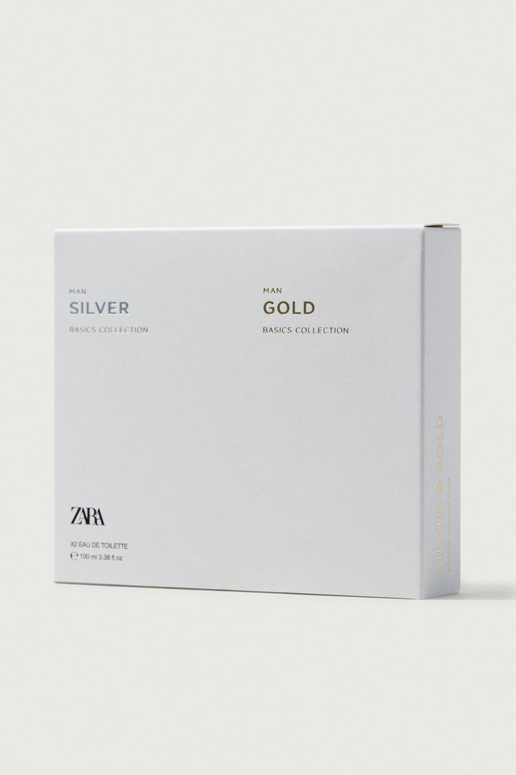 SILVER MAN GOLD EAU DE TOILETTE 100 ML + 100 ML / 3.38 oz 2