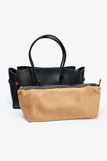 ELONGATED TOTE BAG - Black by Zara - Image 3