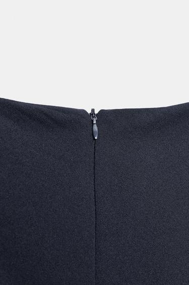 ASYMMETRIC SHORT DRESS WITH STUDS - Navy blue by Zara - Image 7
