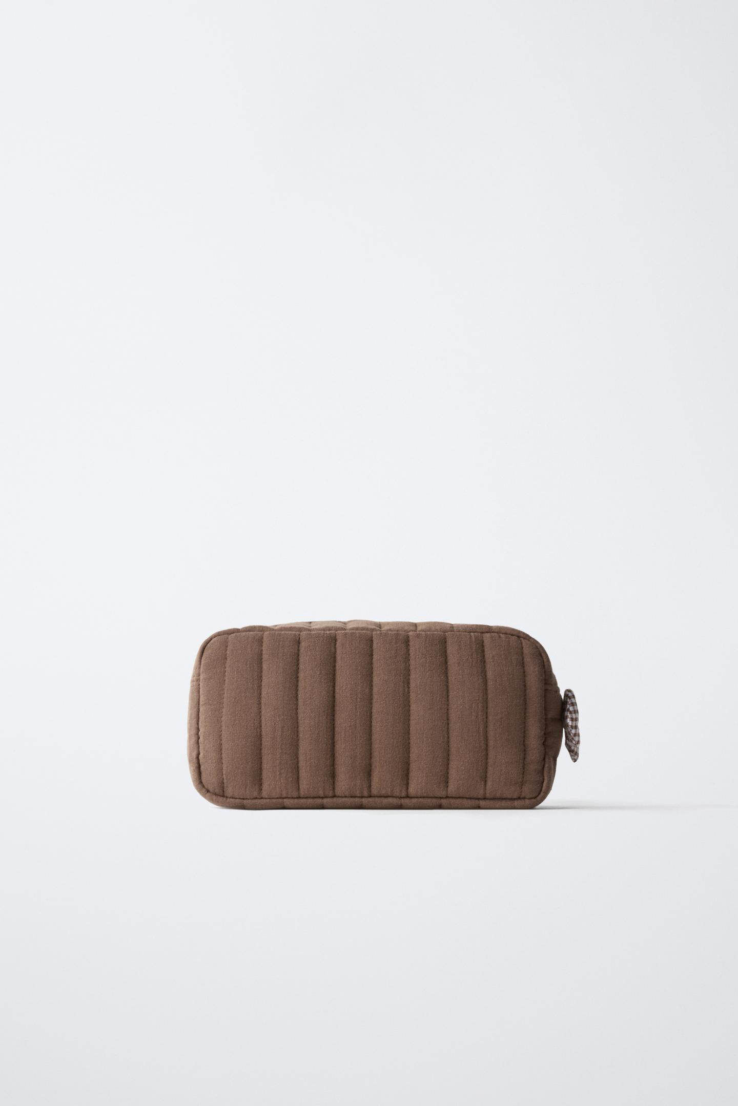 Детская сумка Zara Quilted Pouch, цвет: Коричневый — фото 5