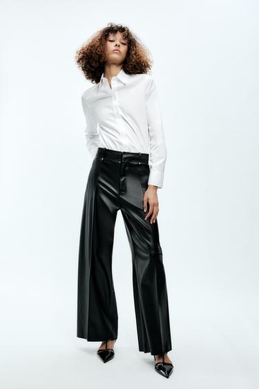 ZW COLLECTION POPLIN SHIRT - White by Zara - Image 0