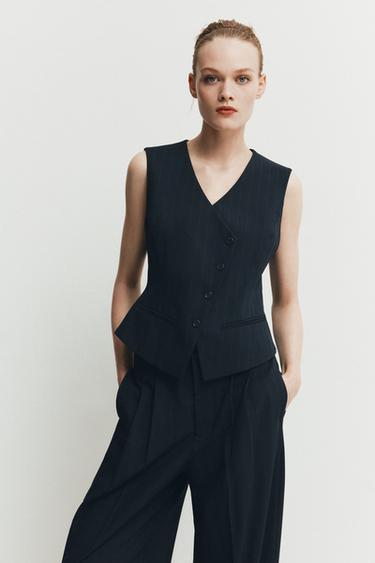 CHALECO RAYA DIPLOMÁTICA ZW COLLECTION - Marino de Zara