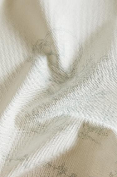 Zara TOILE COTTON NAPKIN PACK (PACK OF 2) - Greenish