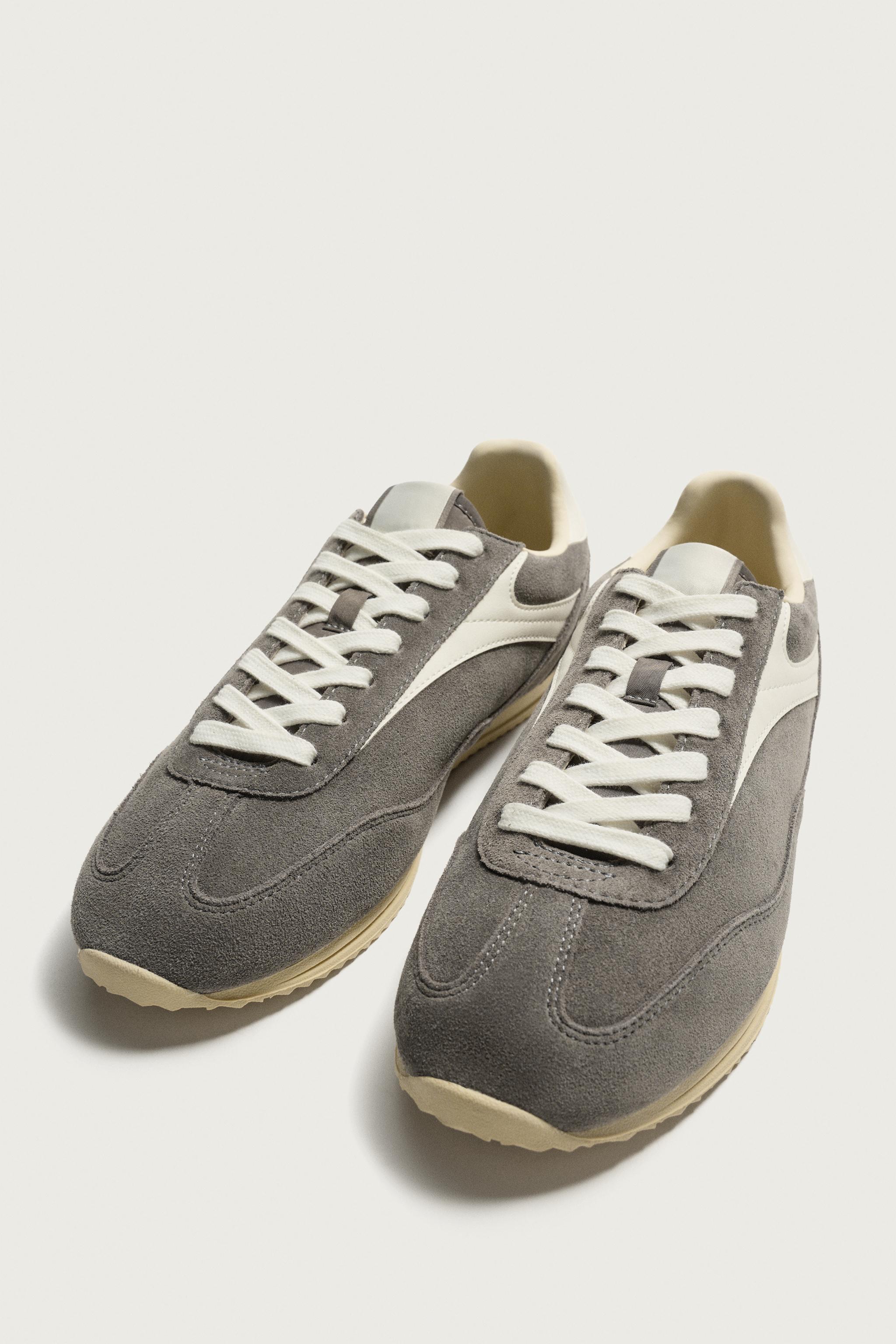 Zara RETRO DERİ SPOR AYAKKABI görsel 5