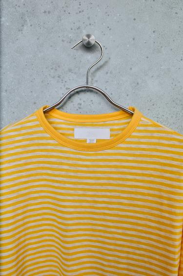 STORIESZ - STRIPED T-SHIRT - Yellow by Zara - Image 2