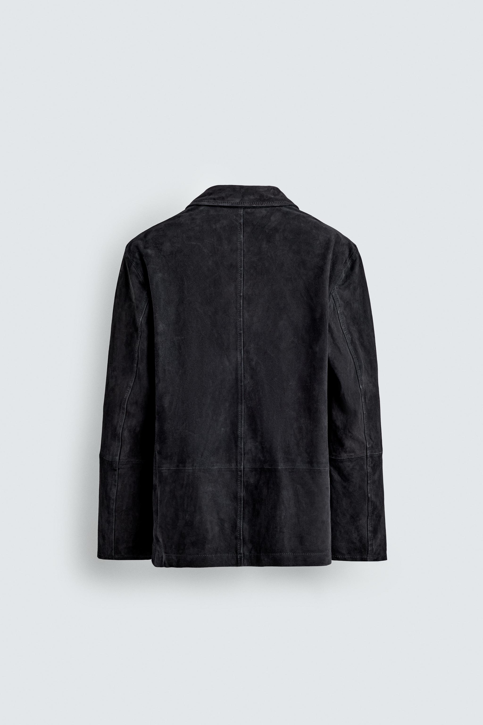 REGULAR FIT SUEDE LEATHER BLAZER