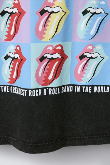 ROLLING STONES © WASHED-EFFECT T-SHIRT - Dark anthracite by Zara - Image 3