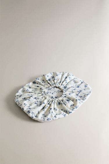 BLUE FLORAL COTTON WIPE HOLDER - Blue by Zara - Image 1
