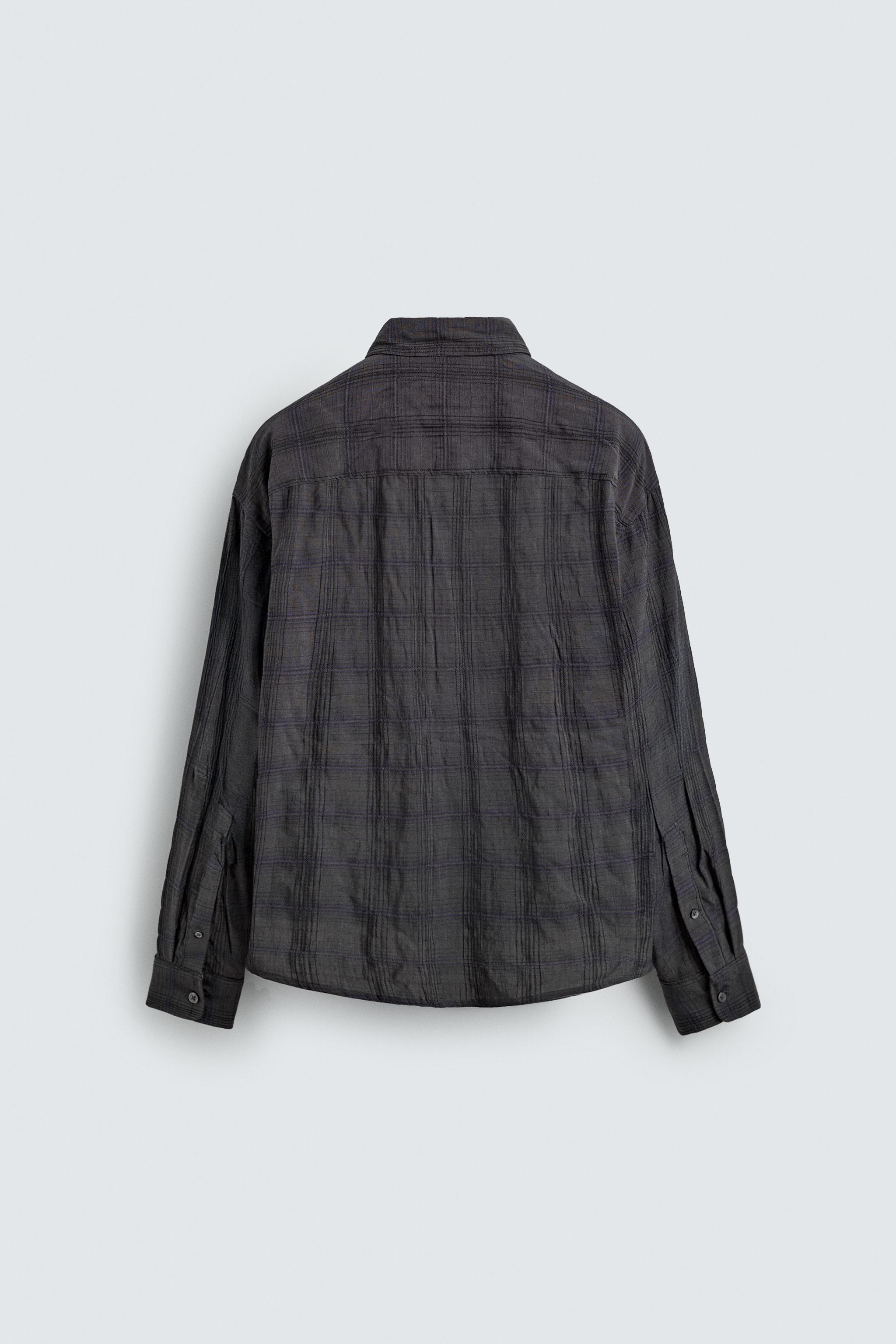 RELAXED FIT PLAID SHIRT