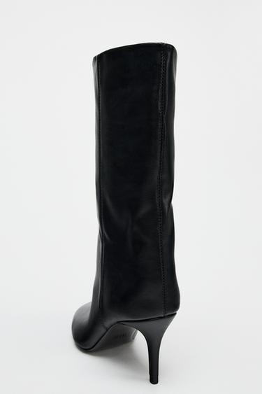 BOTTES EFFET FROISSÉ - Noir de Zara - Image 4