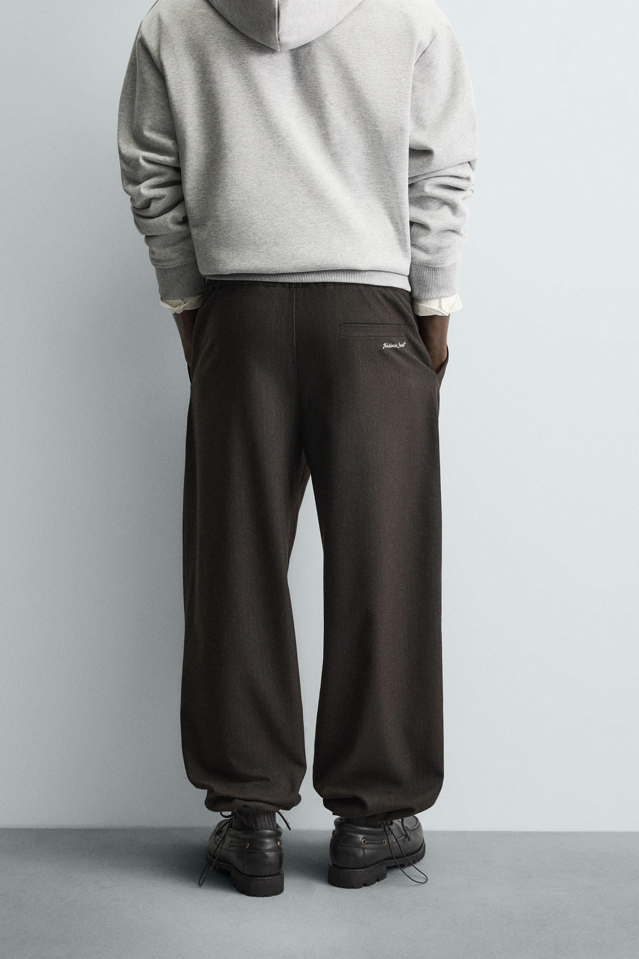 PANTALON RELAXED FIT TEXTURÉ