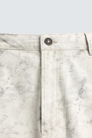 BERMUDA RELAXED FIT POCHE CHARPENTIER - Imprimée de Zara - Image 8