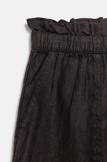 SHORT LIN ZW COLLECTION - Marron de Zara - Image 5