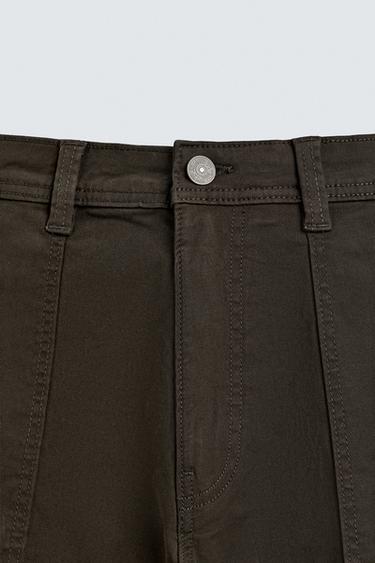 RELAXED FIT CARGO TROUSERS - Brown by Zara - Image 7
