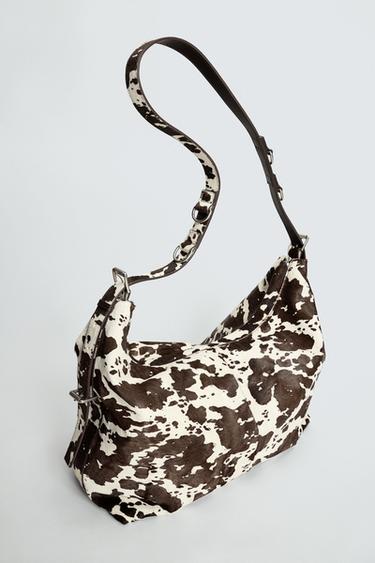 ANIMAL PRINT LEATHER TOTE BAG - Multicoloured by Zara