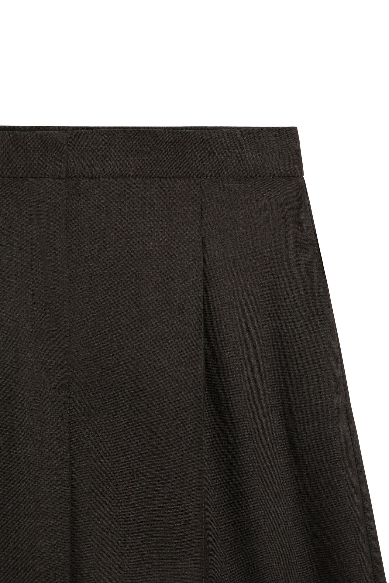 100% wool straight-leg pants - LIMITED EDITION — Brown marl