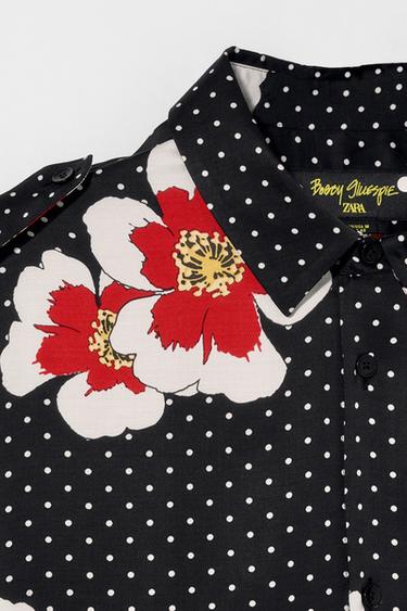 POLKA DOT SHIRT BOBBY GILLESPIE X ZARA - Black by Zara