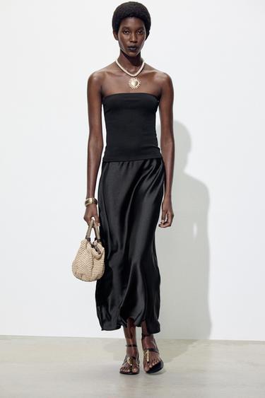 STRAPLESS TOP - Black by Zara - Image 0
