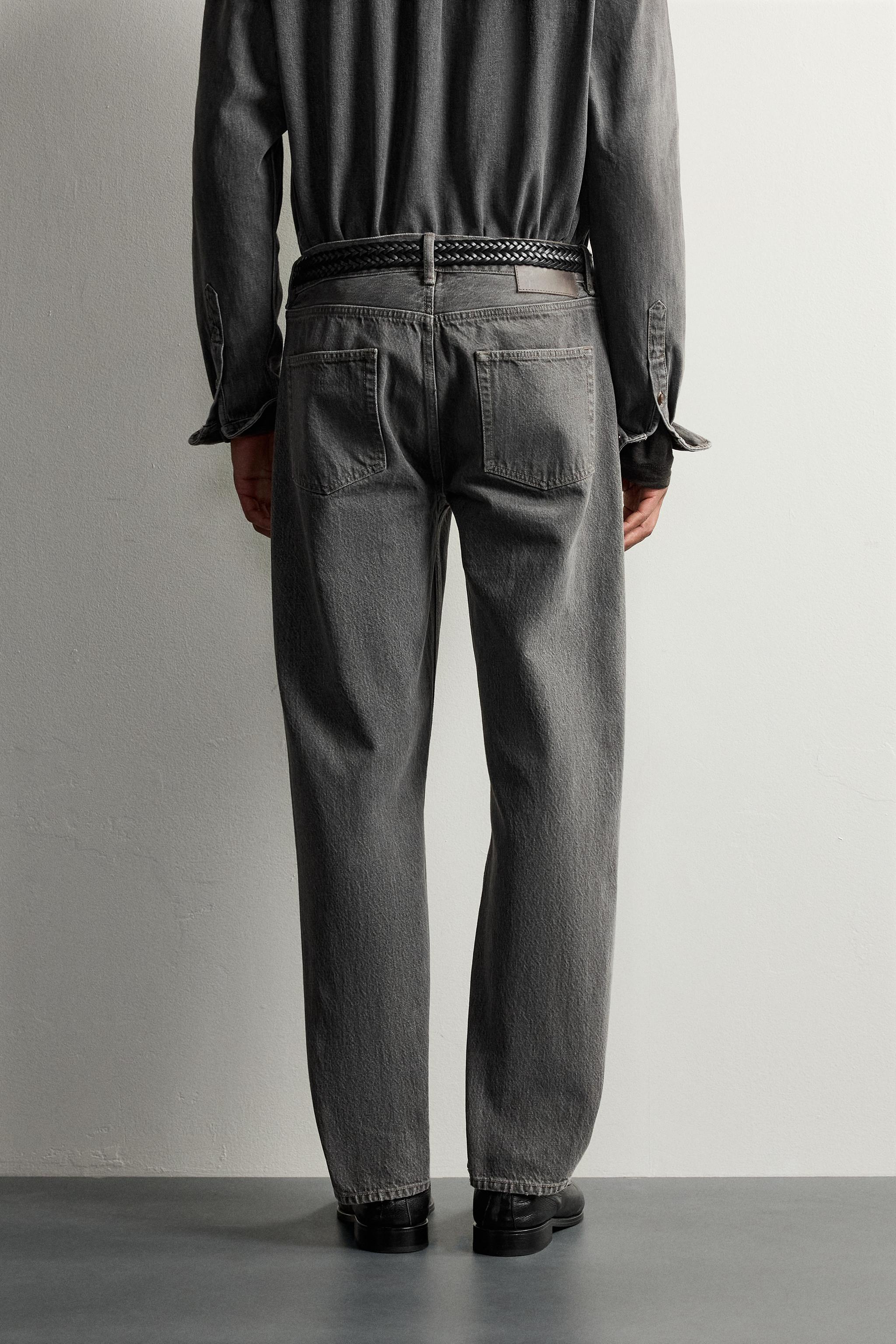 レギュラーフィット デニムパンツ - グレー | ZARA Japan / 日本