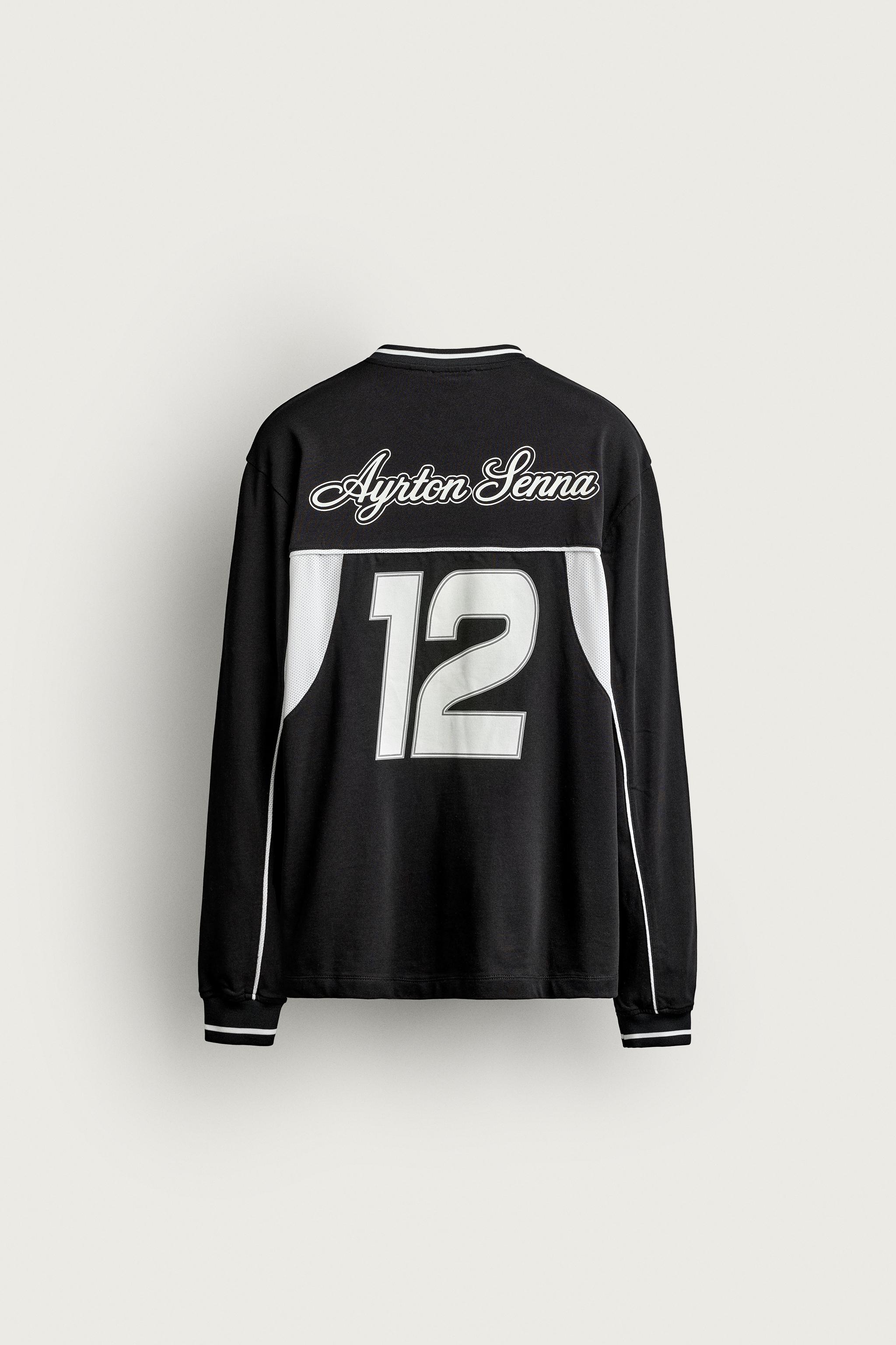 AYRTON SENNA © BRANDS CONTRAST PRINT T-SHIRT
