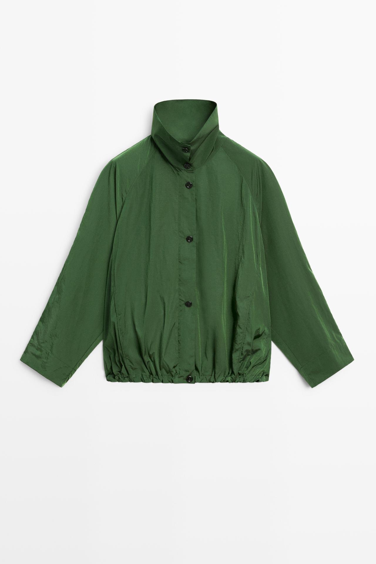 Technical bomber jacket — Mid-green