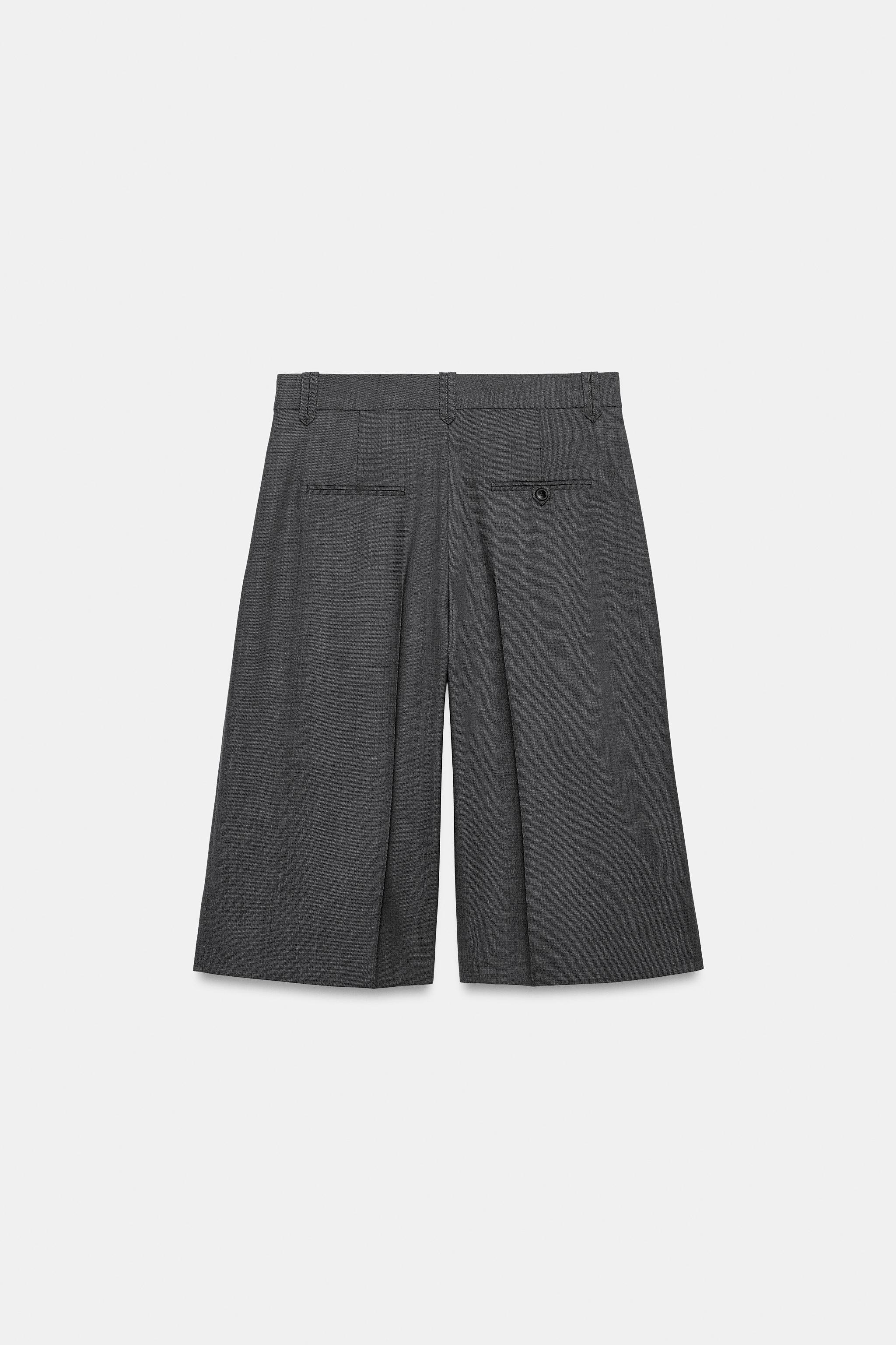 Женские шорты Zara ZW COLLECTION LONG WOOL BERMUDA SHORTS — фото 2