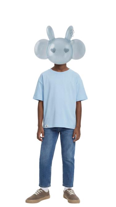 T-SHIRT LISA INTERLOCK - Azul-claro da Zara