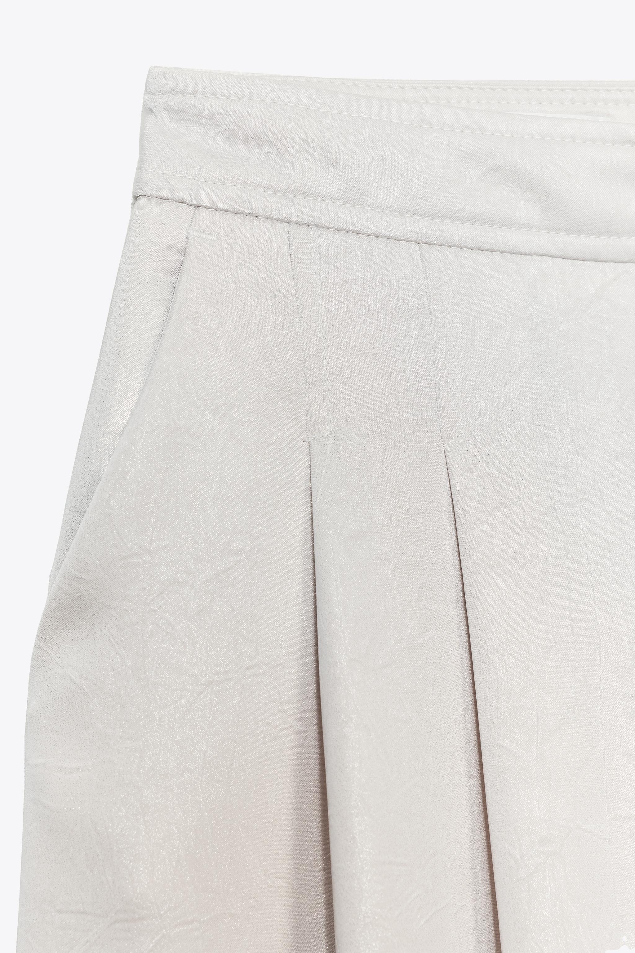 PANTALON LARGE SATINÉ