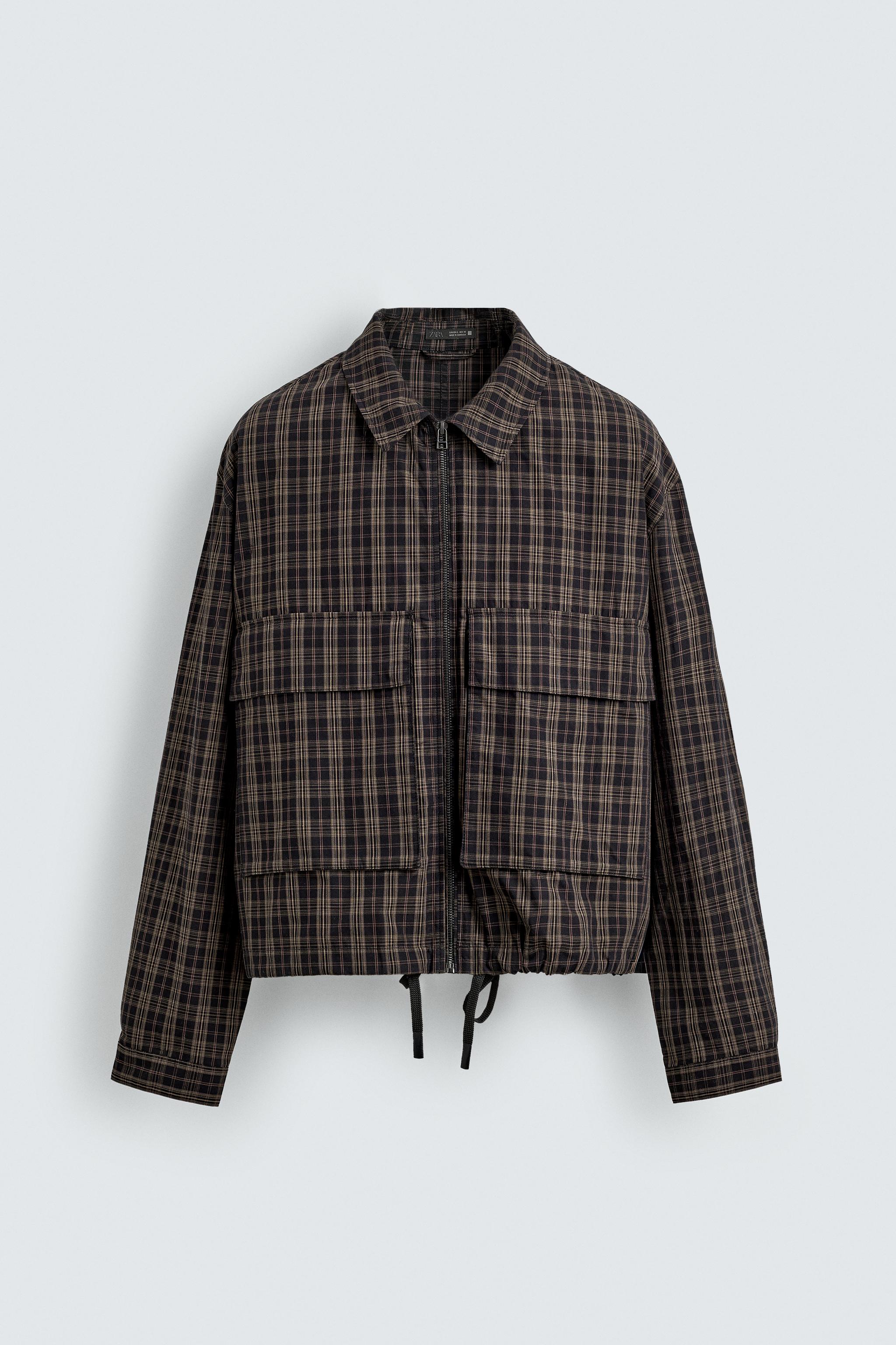 PLAID CROPPED FIT OVERSHIRT