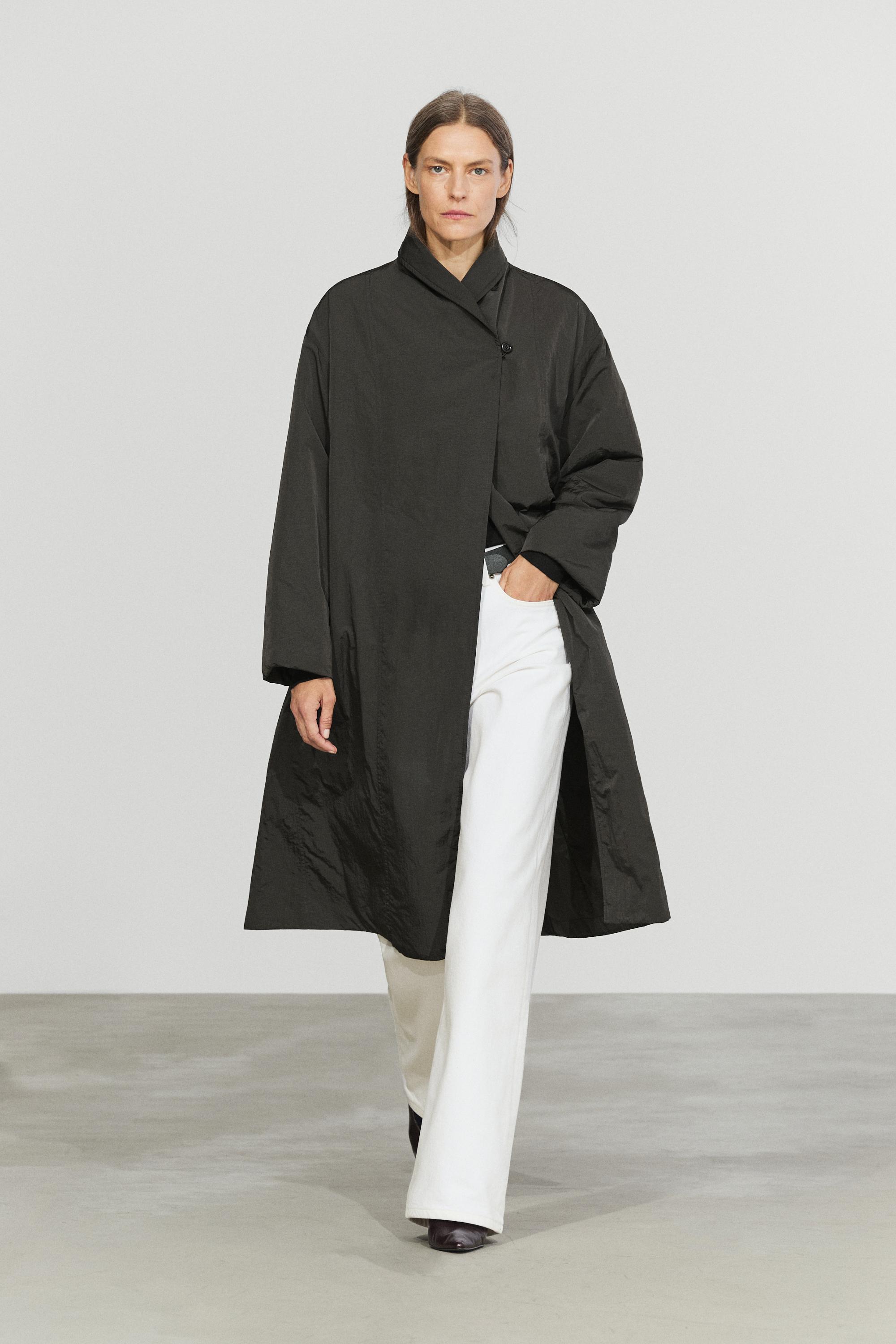 Long quilted parka - Black gold | ZARA United States