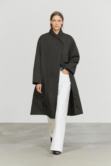 Long quilted parka — Black gold 1