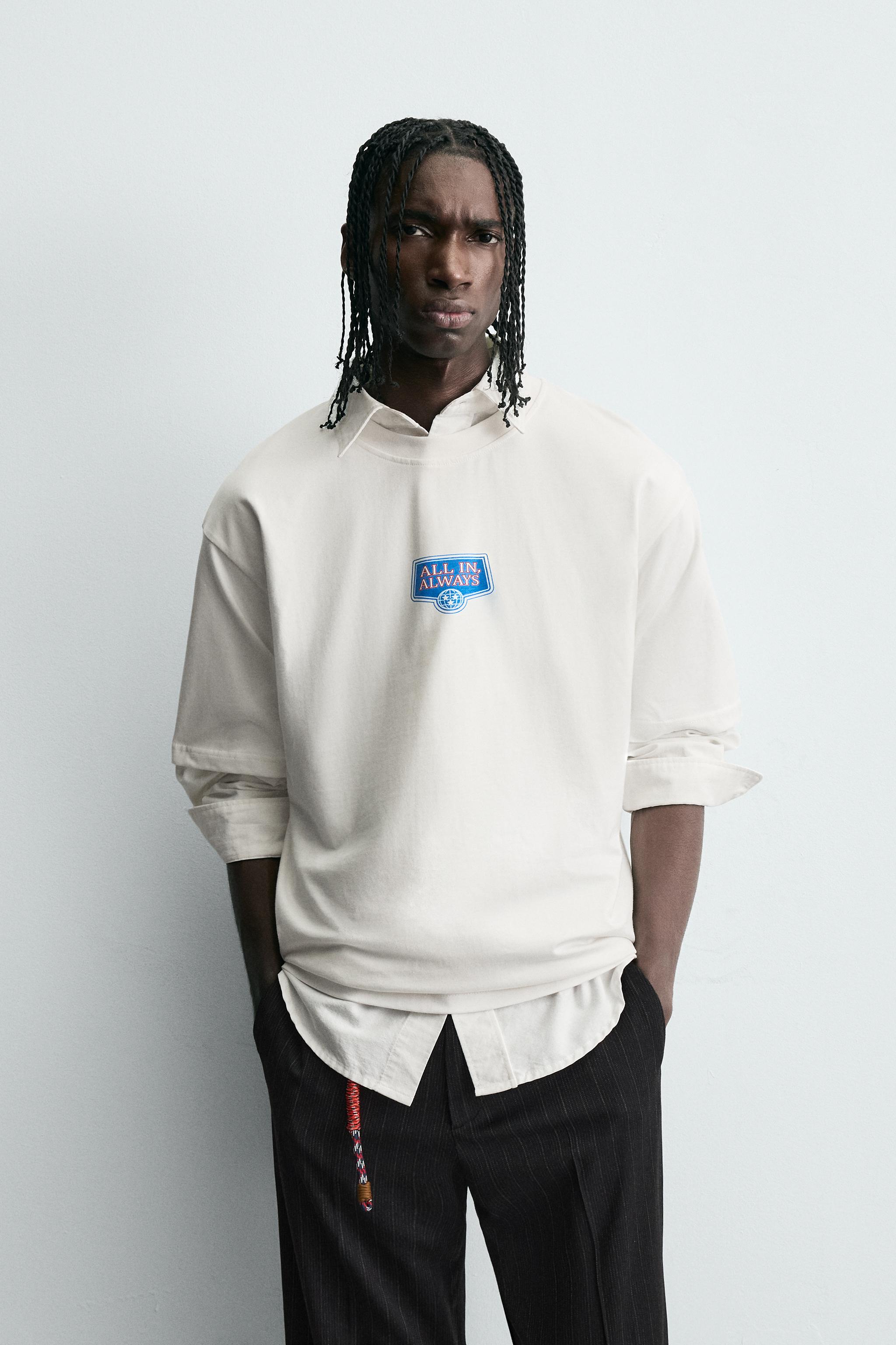Tシャツ (ホワイト・白) | メンズ | 最新コレクション | ZARA 日本