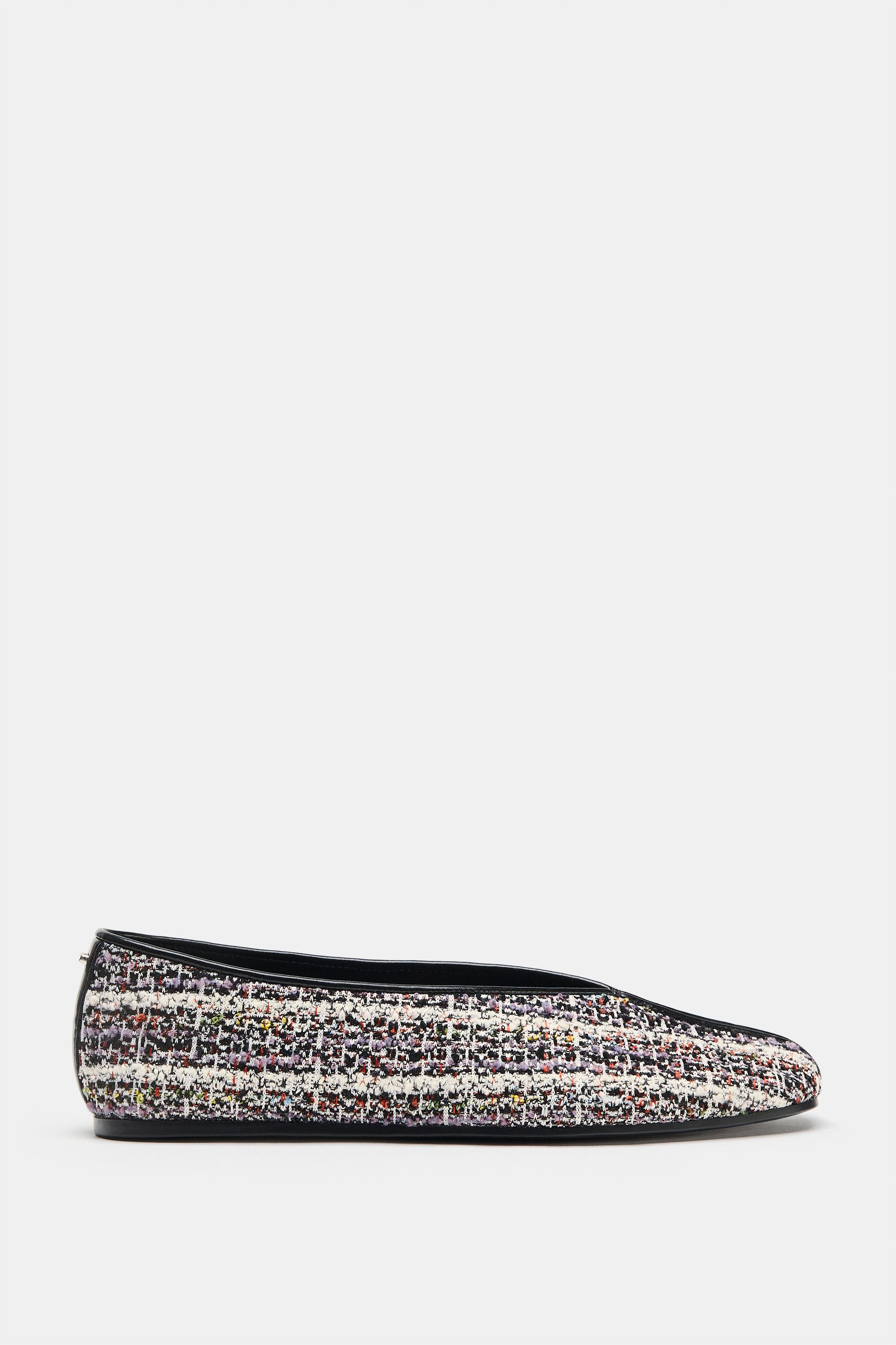 Обувь Zara FABRIC BALLET FLATS — фото 4